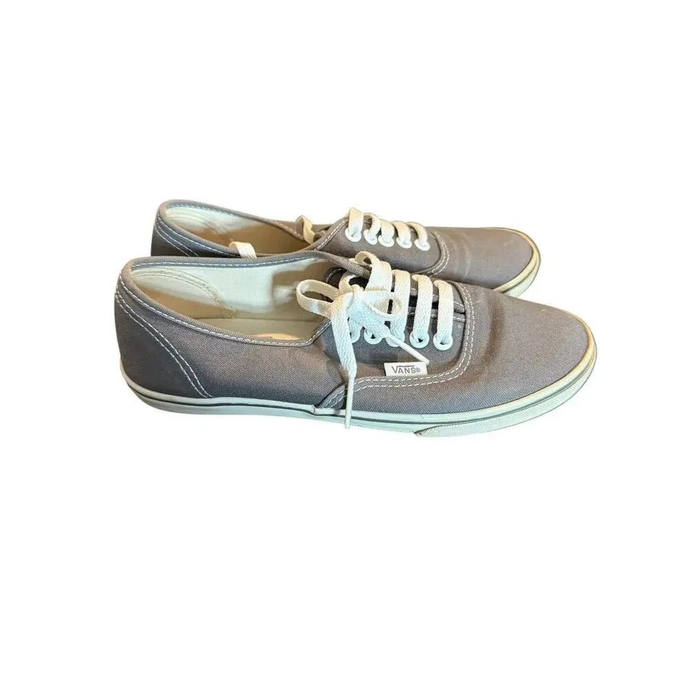 Vans Authentic Gray Canvas Sneakers Men’s 5.5 Women’s 7 Low Top Shoes